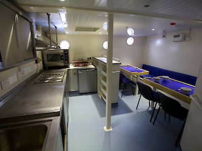 Comfortable galley area